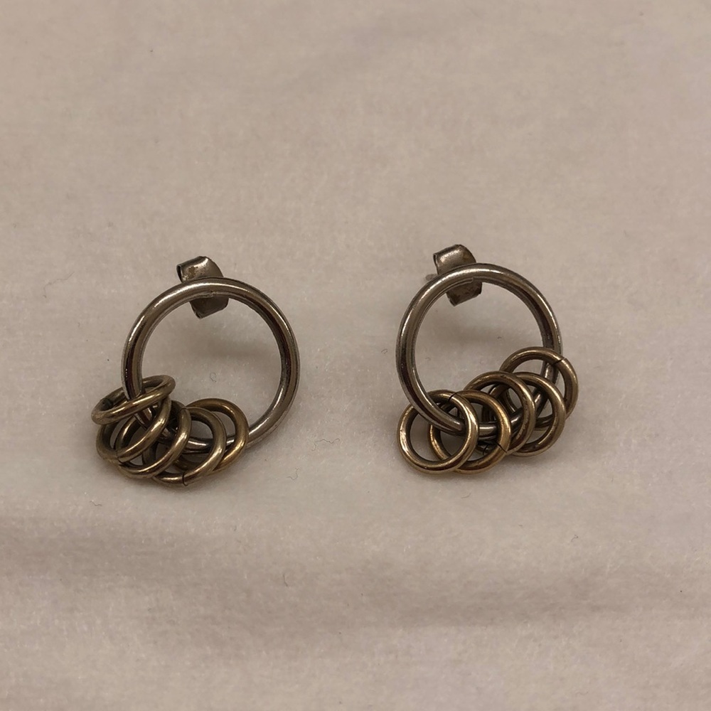 Two Tone Mini Hoops